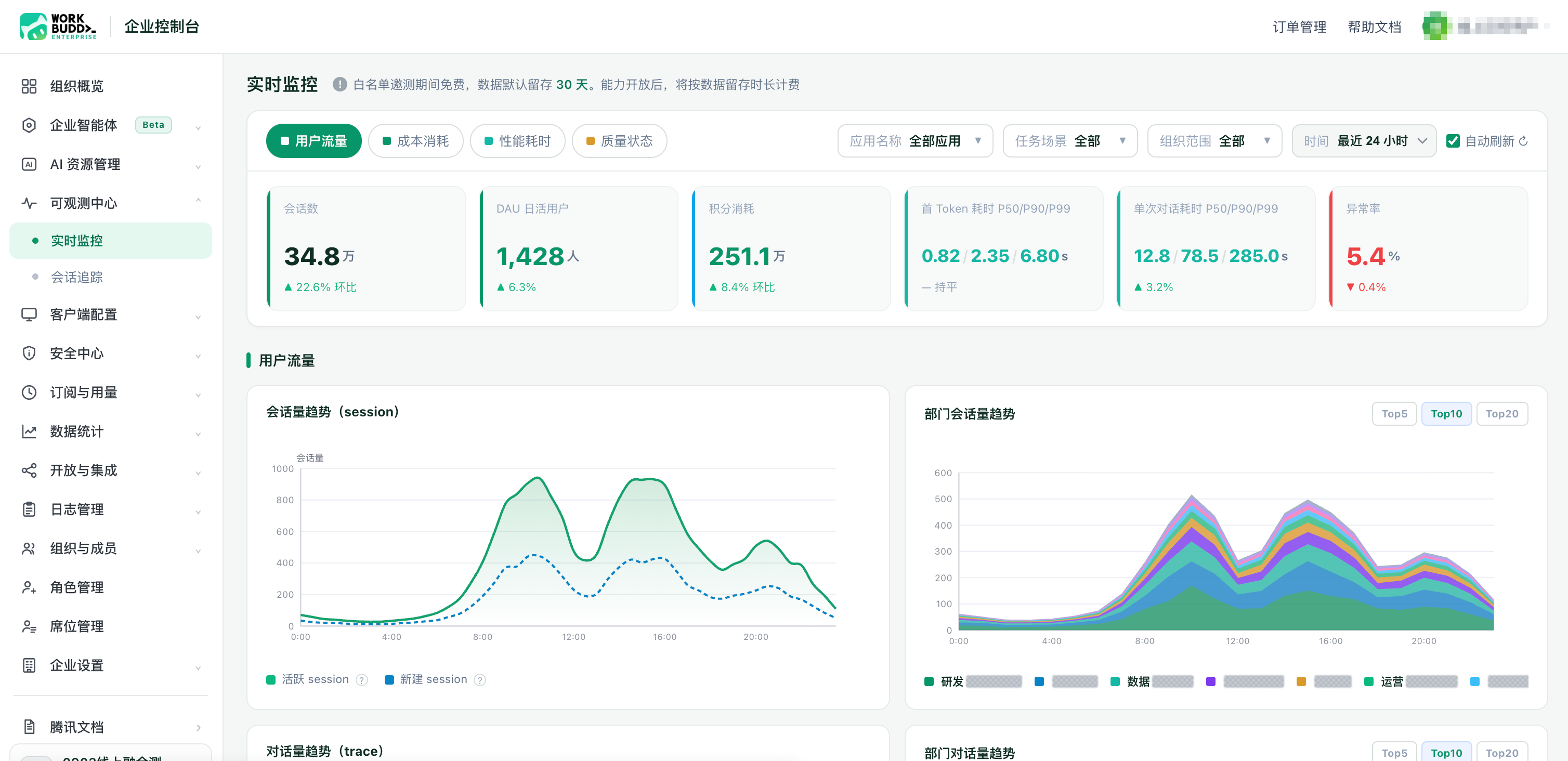 用户流量监控