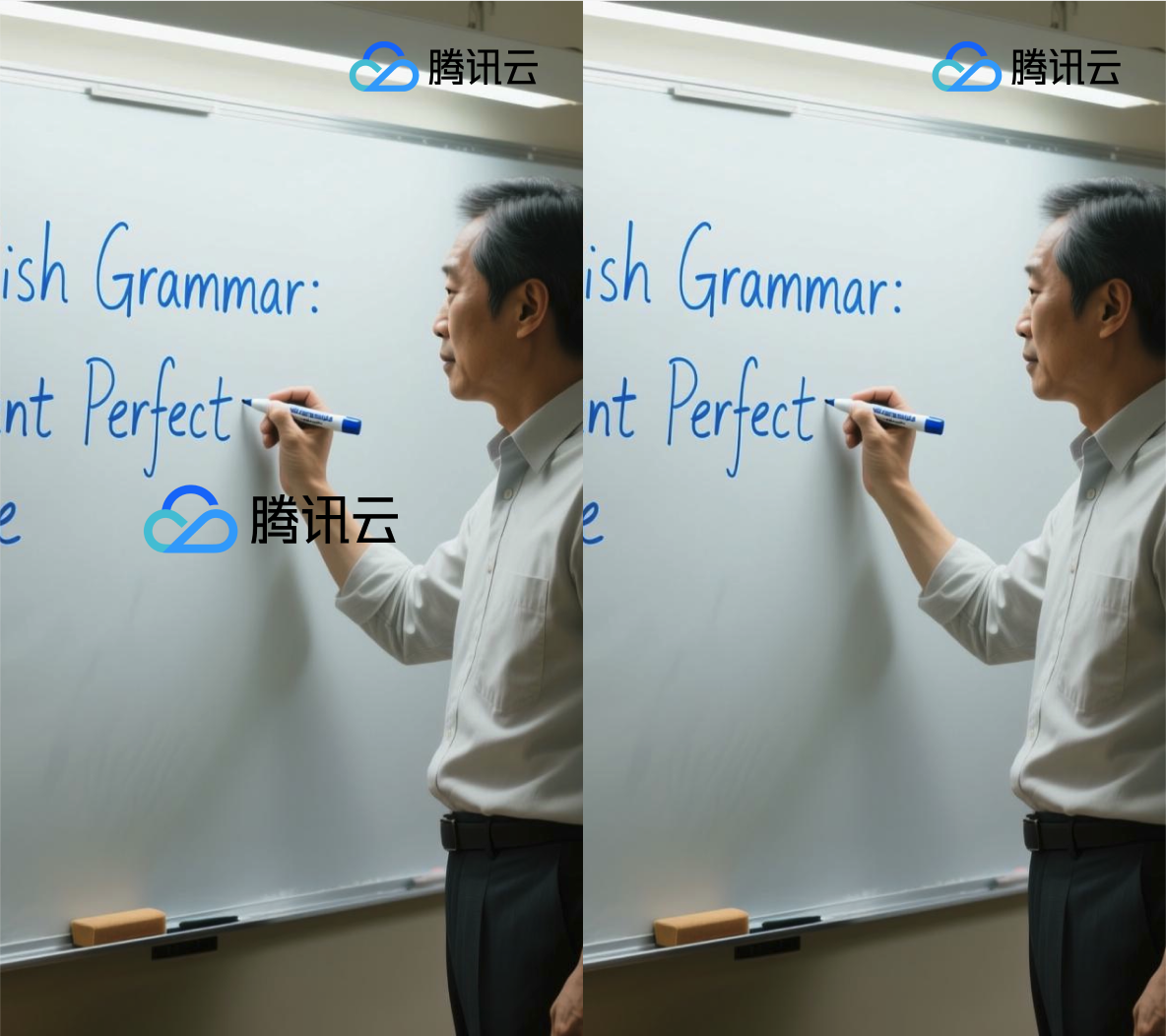 左：原始视频；右：擦除效果