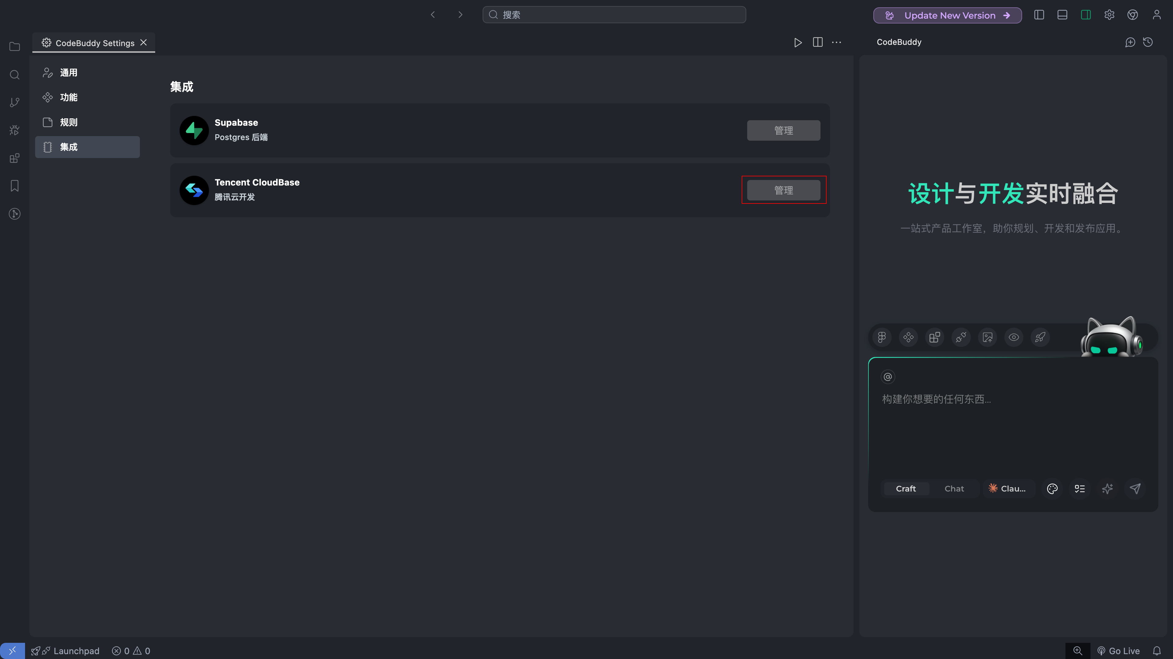 CodeBuddy IDE 集成配置